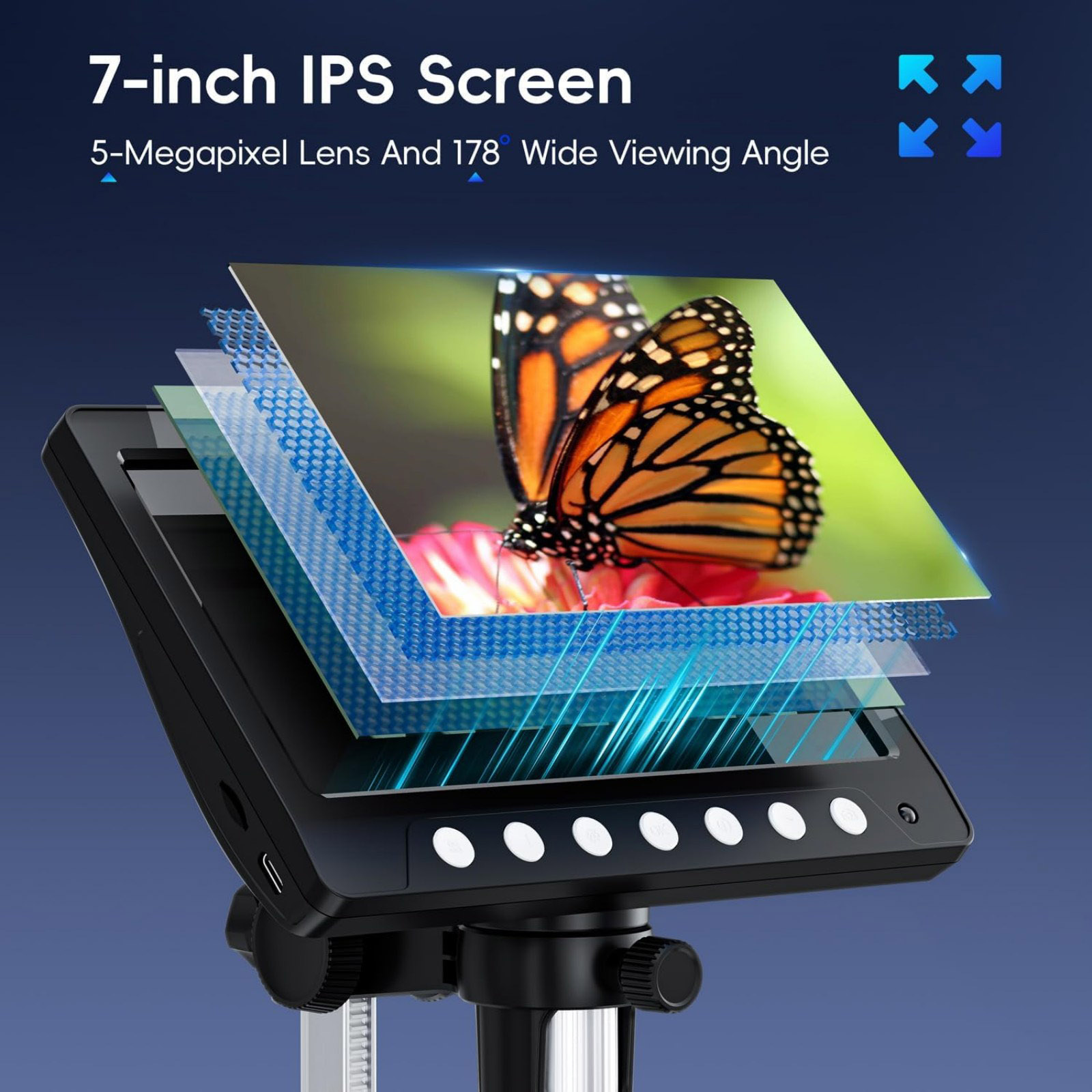 Microscopio digitale IPS da 7  - Electronics Repair Videos recensione e prezzo